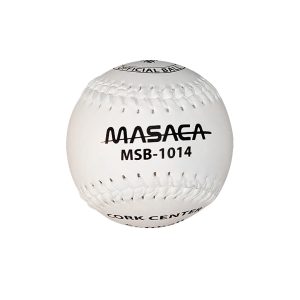 Pelota de softball MASACA MSB-1014, COR 0,44 _ compresión de 375 libras, centro de corcho con embobinado de 100% algodón, una cubierta sintética de PU (1)