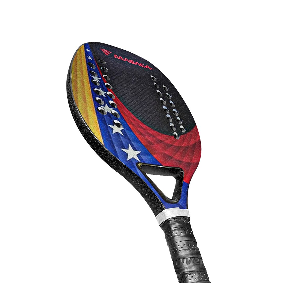 Raqueta de Beach Tennis 4 Full Carbón peso 330gr 22mm